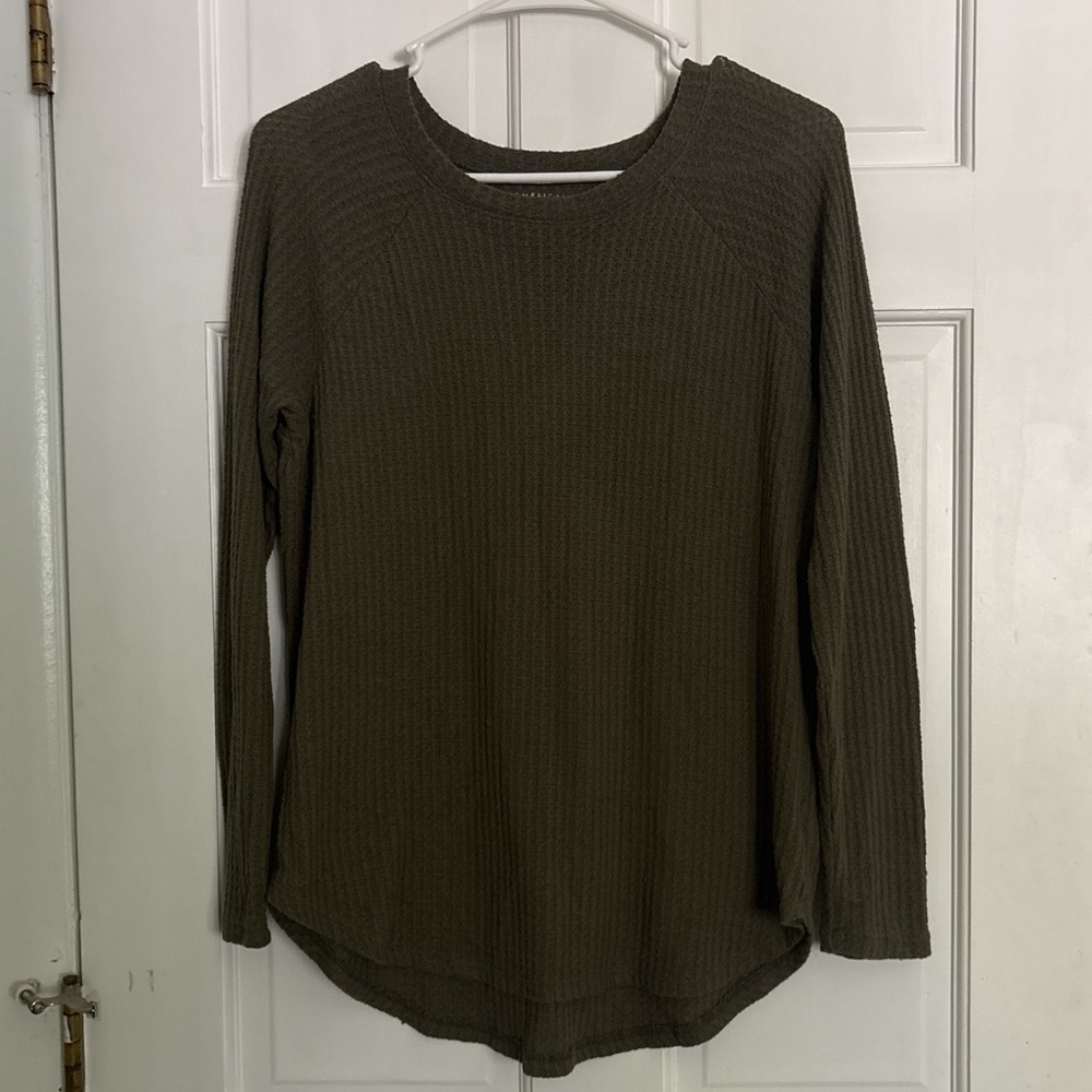 American Eagle Waffle Oversized Sweater